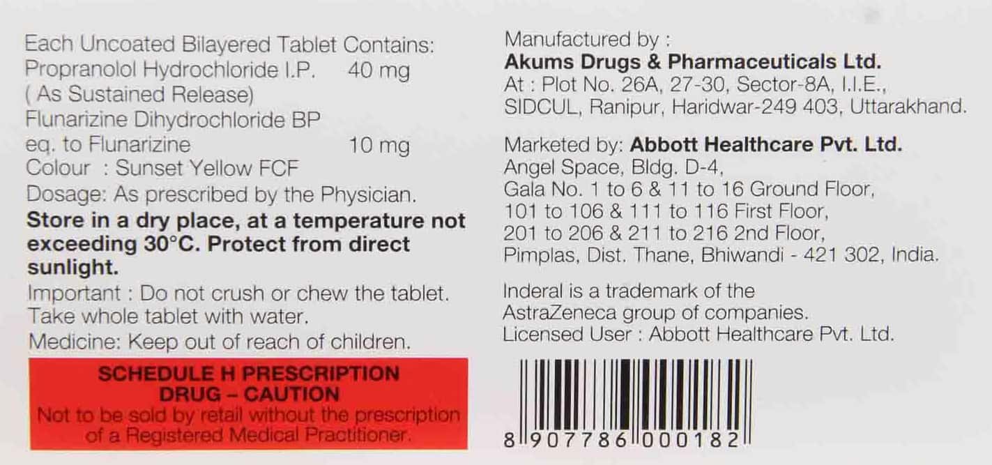 Propranolol 80 Mg Lp