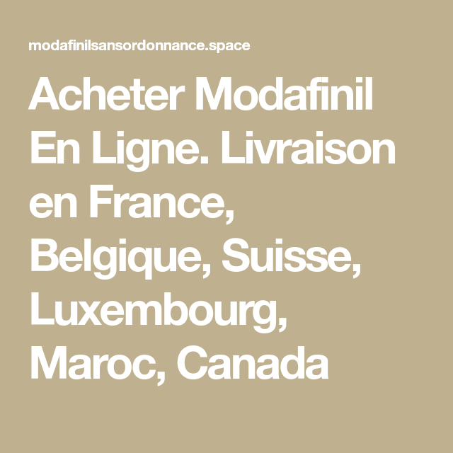 Provigil France Acheter
