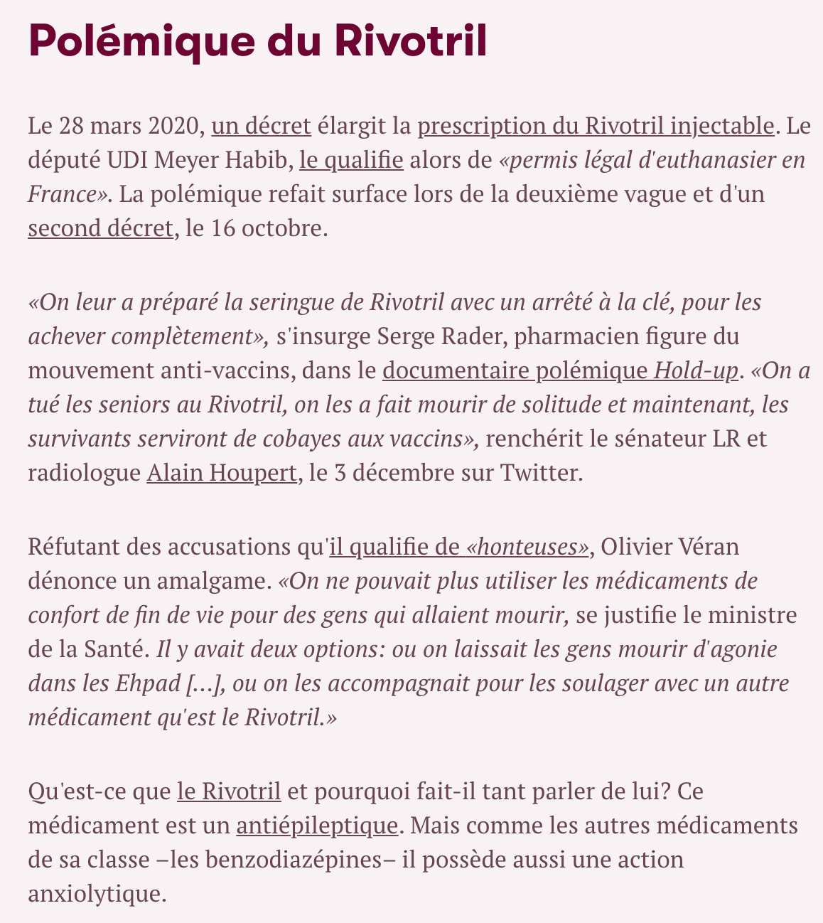 Rivotril France
