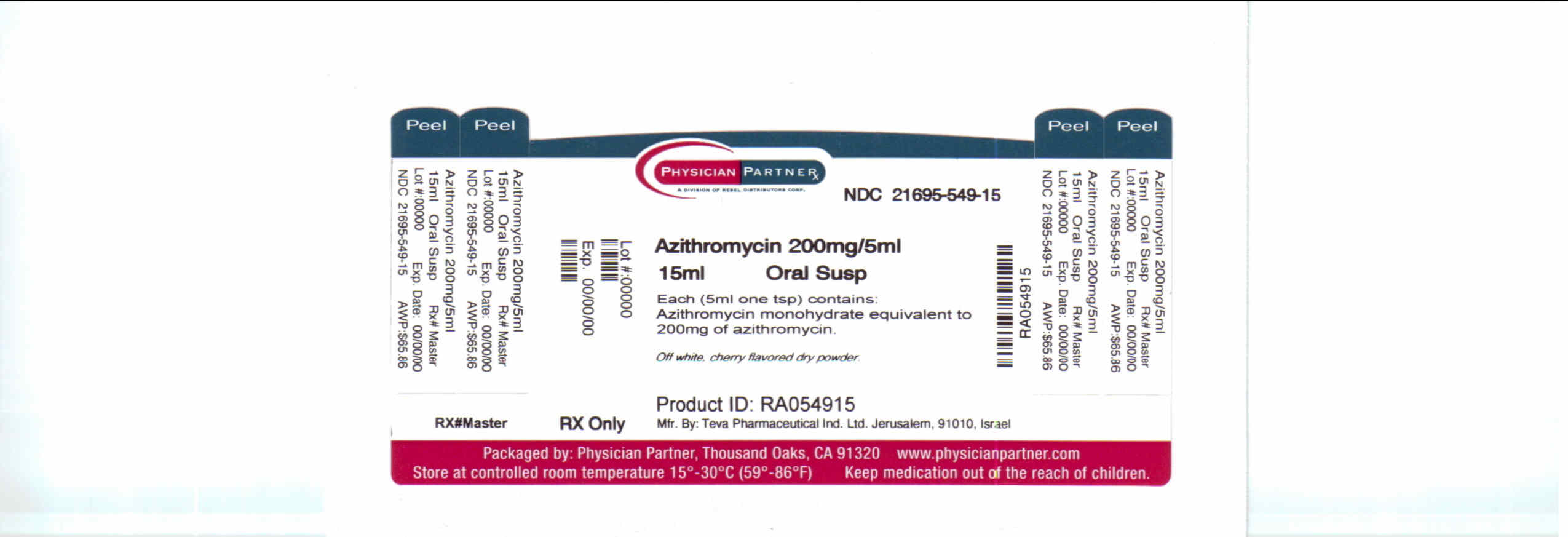Sandoz azithromycin 100mg/5ml