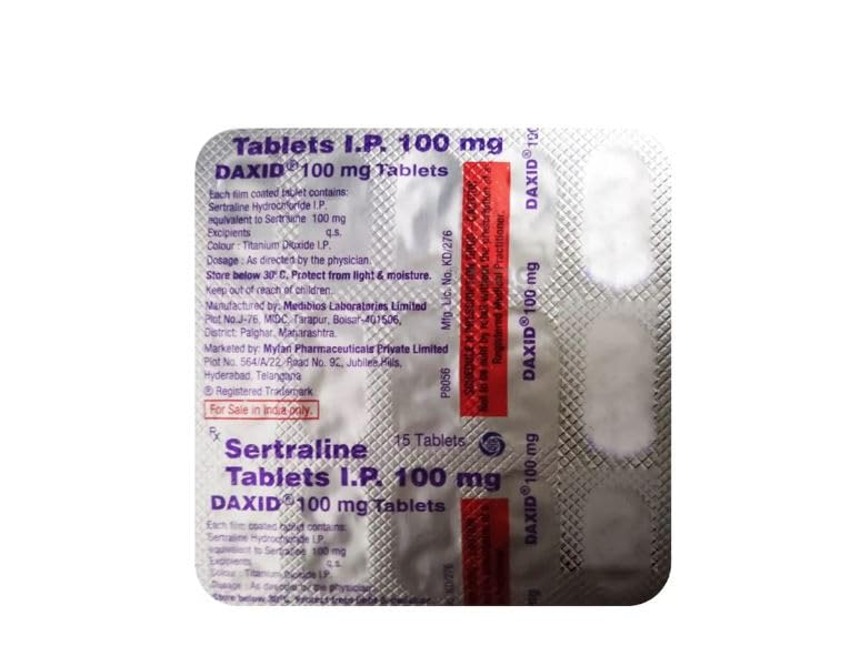 Sertraline 100mg Bnf