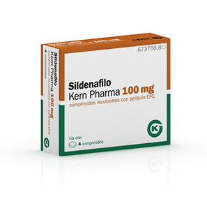 Sildenafil 100 mg 4 tabletas