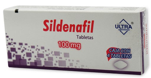 Sildenafil 100mg 4 Tabletas