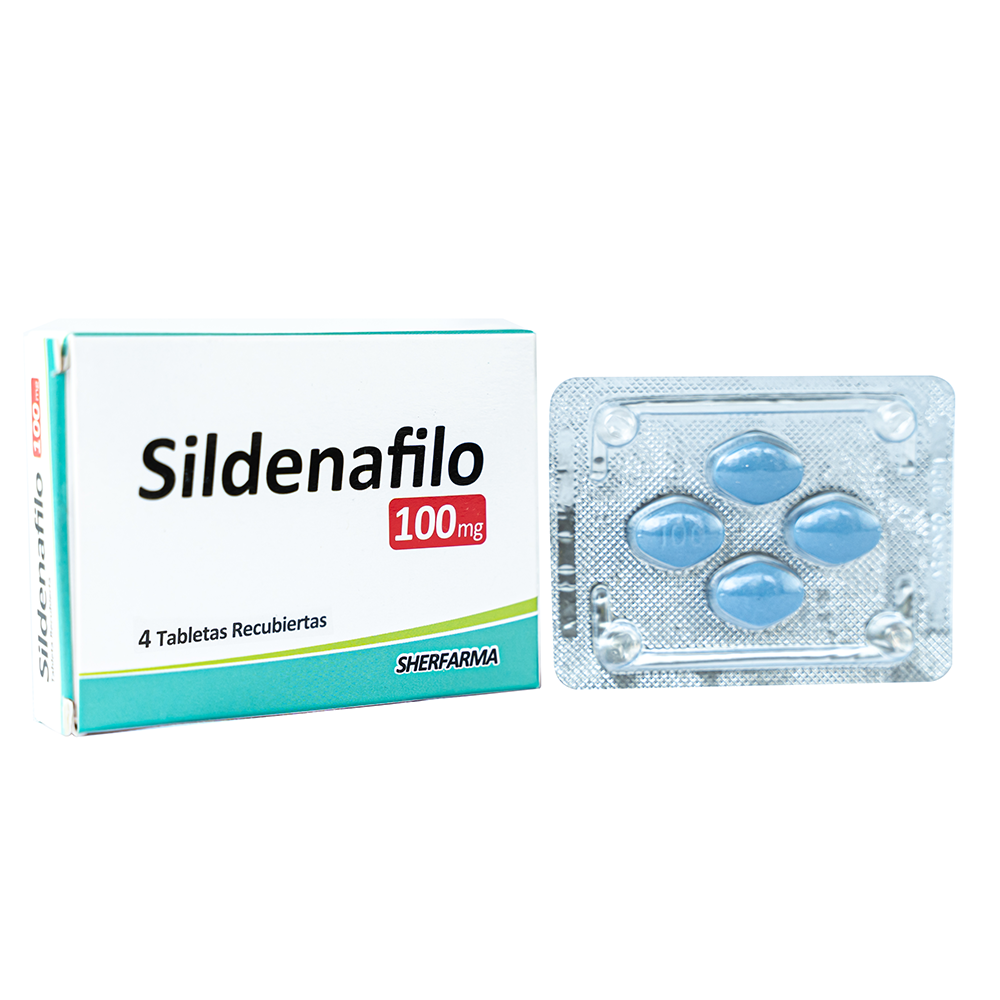 Sildenafil 100mg 4 tabletas