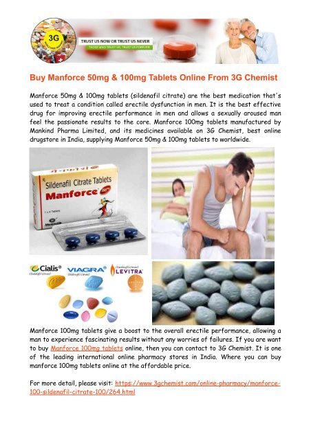 sildenafil manforce 50 mg