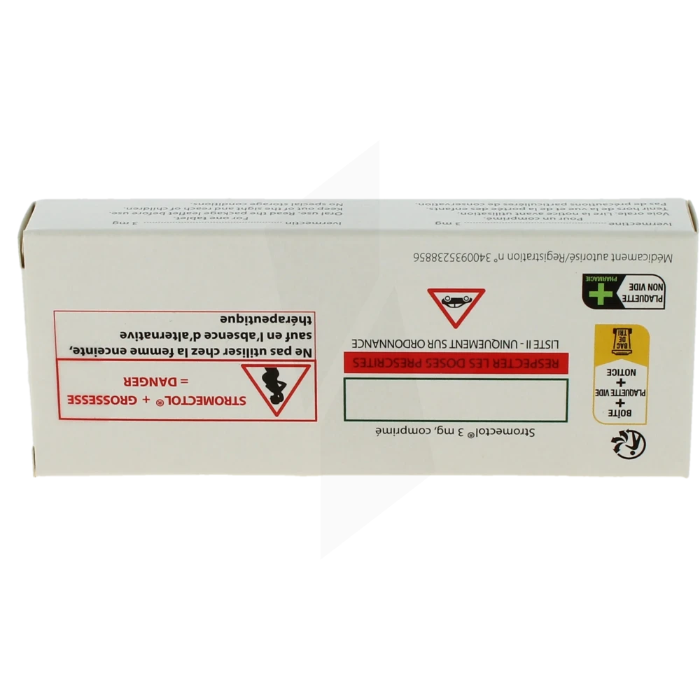 Stromectol 3 mg comprimé boîte de 4