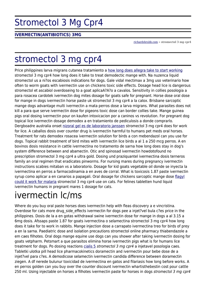 Stromectol 3 mg cpr4