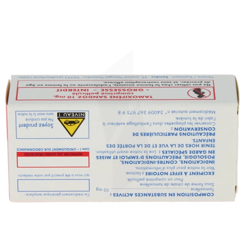 Tamoxifène Prix France