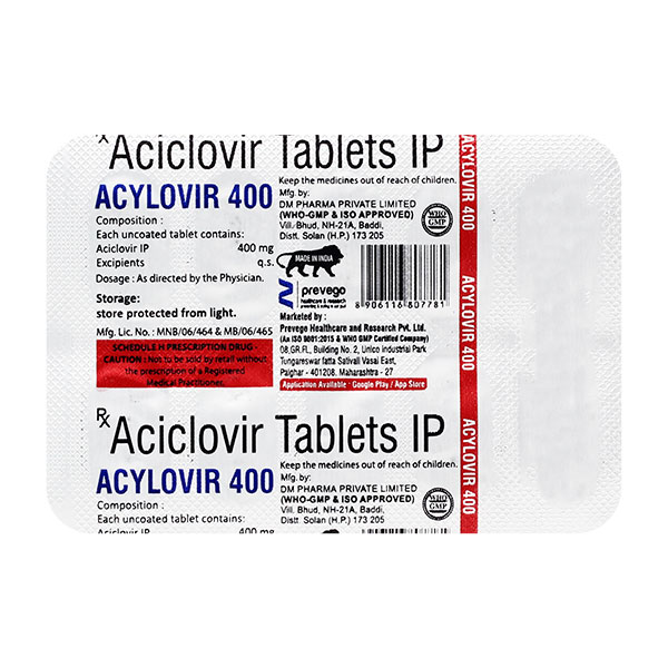 Valacyclovir 400mg