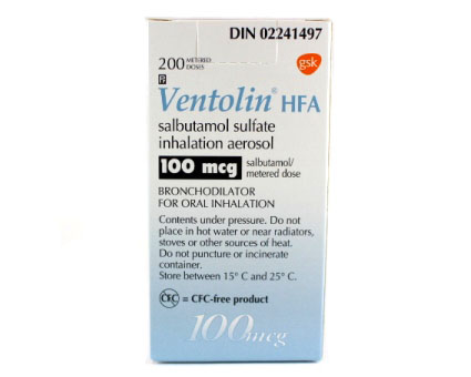 Ventolin aerosol prix