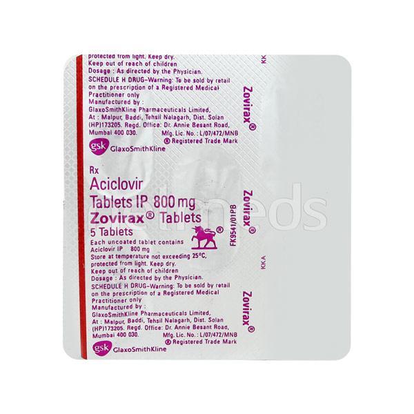 Zovirax 800 prix