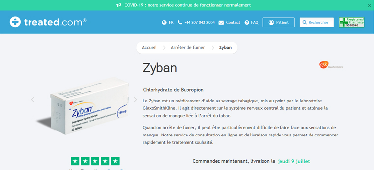 Zyban achat en ligne